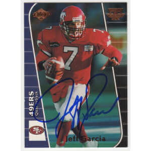 Jeff Garcia Signed 1999 Collectors Edge Triumph Rookie Football Card #T119