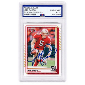 Jeff Garcia Signed San Francisco 49ers 2025 Donruss Football Card #229 - (PSA Encapsulated)