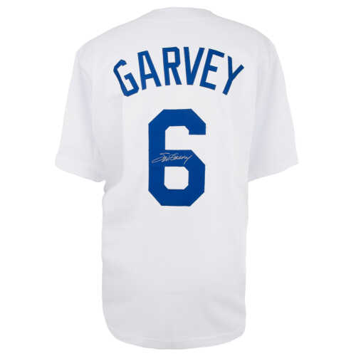 Steve Garvey Signed White Custom Baseball Jersey