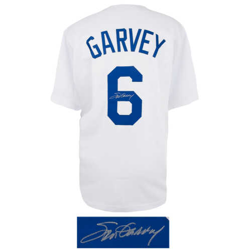 Steve Garvey Signed White Custom Baseball Jersey - Image 2