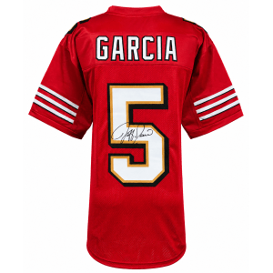 Jeff Garcia Signed Red Custom Football Jersey