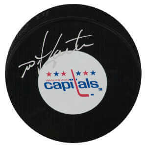 Mike Gartner Signed Washington Capitals Medium Logo Hockey Puck