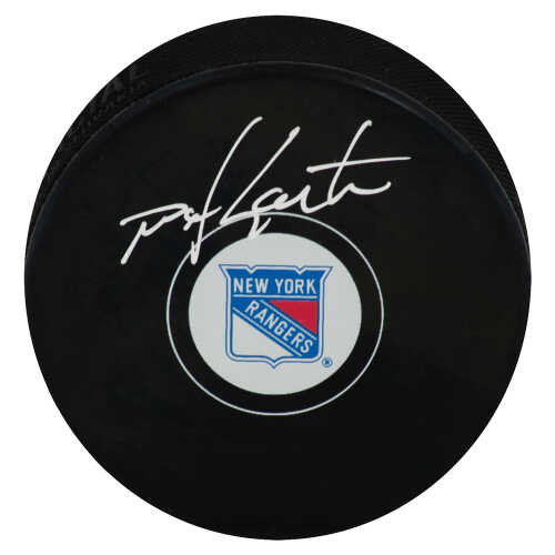 Mike Gartner Signed New York Rangers Logo Hockey Puck
