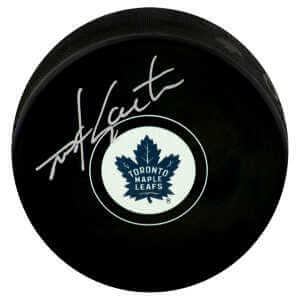 Mike Gartner Signed Toronto Maple Leafs Logo Hockey Puck
