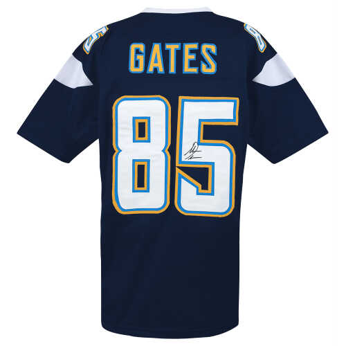 Antonio Gates Signed Navy Custom Jersey