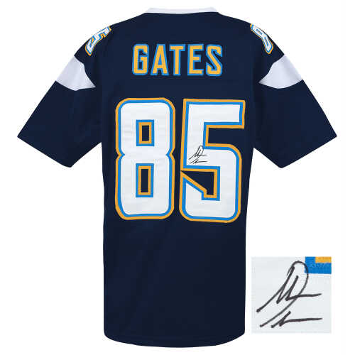 Antonio Gates Signed Navy Custom Jersey - Image 2