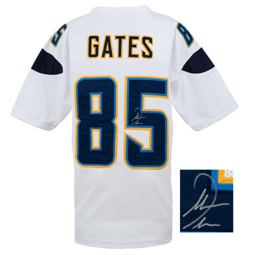 Antonio Gates Signed White Custom Football Jersey