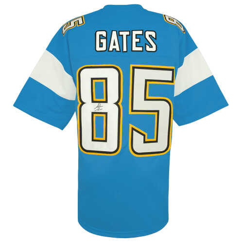 Antonio Gates Signed Powder Blue Custom Football Jersey