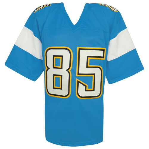 Antonio Gates Signed Powder Blue Custom Football Jersey - Image 3