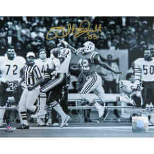 Willie Gault Signed Chicago Bears Super Bowl XX Catch B&W 8x10 Photo