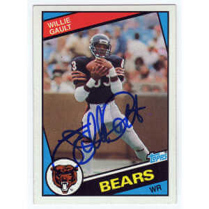 Willie Gault Signed Chicago Bears 1984 Topps Rookie Football Trading Card #224