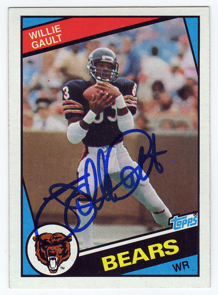 Willie Gault Signed Chicago Bears 1984 Topps Rookie Football Trading Card #224