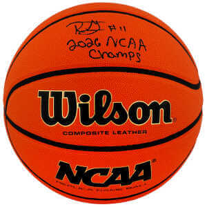 Roddy Gayle Jr. Signed Wilson NCAA Basketball w/2026 NCAA Champs