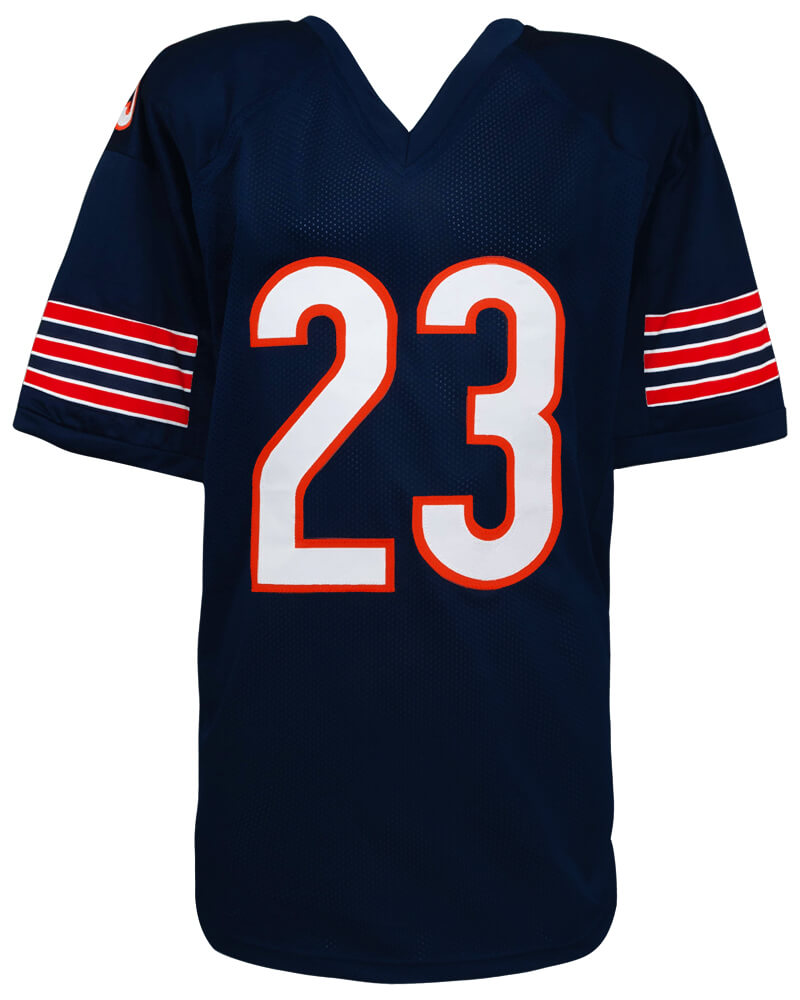 Shaun Gayle Signed Navy Custom Football Jersey w/3-Inscriptions - Image 2