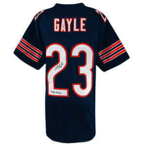 Shaun Gayle Signed Navy Custom Football Jersey w/SB XX Champs