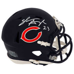 Shaun Gayle Signed Chicago Bears Riddell Speed Mini Helmet