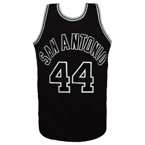George Gervin Signed Black Throwback Custom Basketball Jersey - Image 3