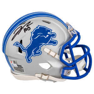 Jahmyr Gibbs Signed Detroit Lions Riddell Speed Mini Helmet - (Fanatics)