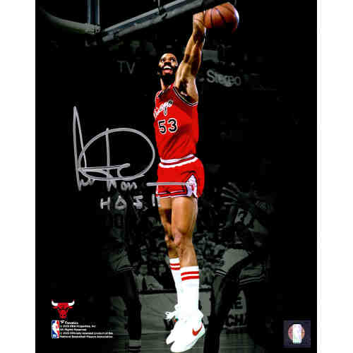 Artis Gilmore Signed Chicago Bulls Slam Dunk Spotlight Action 8x10 Photo w/HOF'11