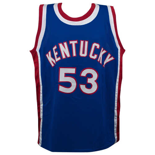 Artis Gilmore Signed Blue Throwback Custom Basketball Jersey w/72 ABA MVP - Image 2