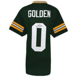 Matthew Golden Signed Green Custom Football Jersey