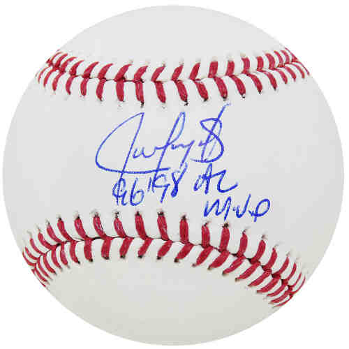 Juan Gonzalez Signed Rawlings Official MLB Baseball w/96,98 AL MVP