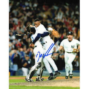 Dwight Gooden Signed NY Yankees No Hitter Celebration With Girardi 8x10 Photo