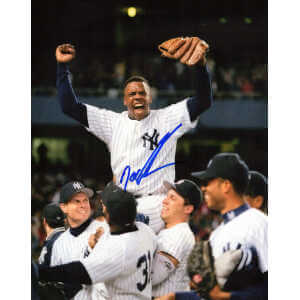 Dwight Gooden Signed NY Yankees No Hitter Celebration Arms Up 8x10 Photo
