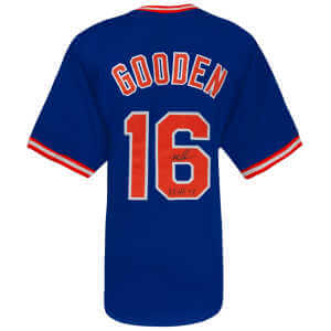 Dwight Gooden Signed Blue Custom Baseball Jersey w/85 NL CY