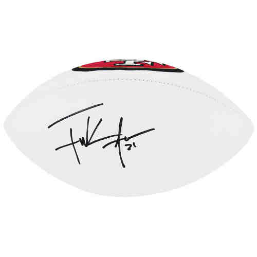 Frank Gore Signed Wilson San Francisco 49ers White Logo Football