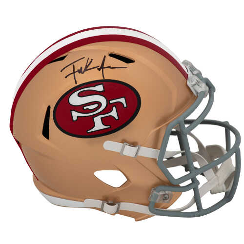 Frank Gore Signed San Francisco 49ers Riddell Full Size Speed Replica Helmet