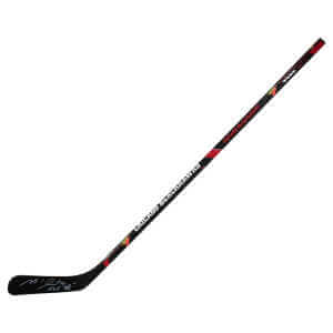 Michel Goulet Signed Chicago Blackhawks Logo 48-Inch Franklin Full Size Hockey Stick w/HOF’98
