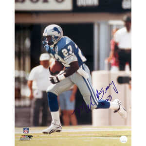 Mel Gray Signed Detroit Lions Blue Jersey Action 16x20 Photo