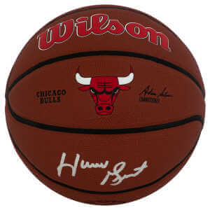 Horace Grant Signed Wilson Chicago Bulls Logo NBA Basketball