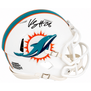 Kenneth Grant Signed Miami Dolphins Riddell Speed Mini Helmet
