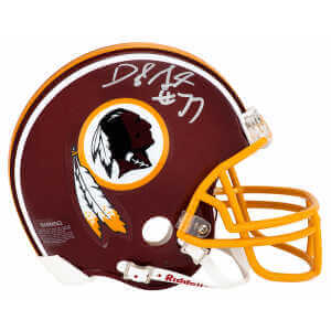 Darryl Grant Signed Washington Throwback Riddell (VSR4) Mini Helmet