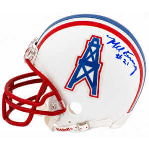 Mel Gray Signed Houston Oilers Throwback Riddell (VSR4) Mini Helmet