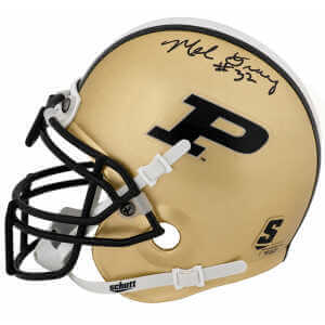 Mel Gray Signed Purdue Boilermakers Schutt Mini Helmet