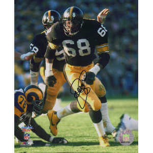 LC Greenwood Signed Pittsburgh Steelers Super Bowl XIV Action vs Rams 8x10 Photo