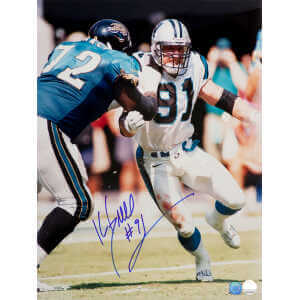 Kevin Greene Signed Carolina Panthers vs. Jaguars Action 16x20 Photo