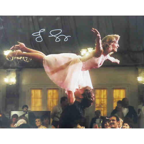 Jennifer Grey Signed Dirty Dancing Lifting Baby 16x20 Photo