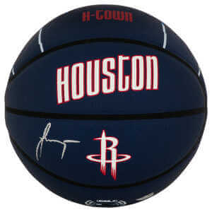 Jalen Green Signed Houston Rockets Wilson The City Full Size Logo Basketball - (Fanatics)