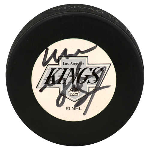 Wayne Gretzky Signed Los Angeles Kings Logo Hockey Puck - (JSA Holo & Full Letter)