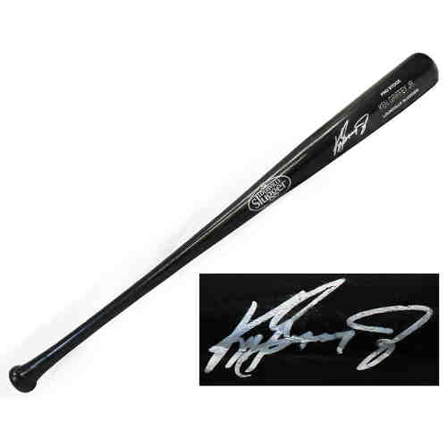 Ken Griffey Jr. Signed Louisville Slugger Black Name Engraved Baseball Bat (Beckett)