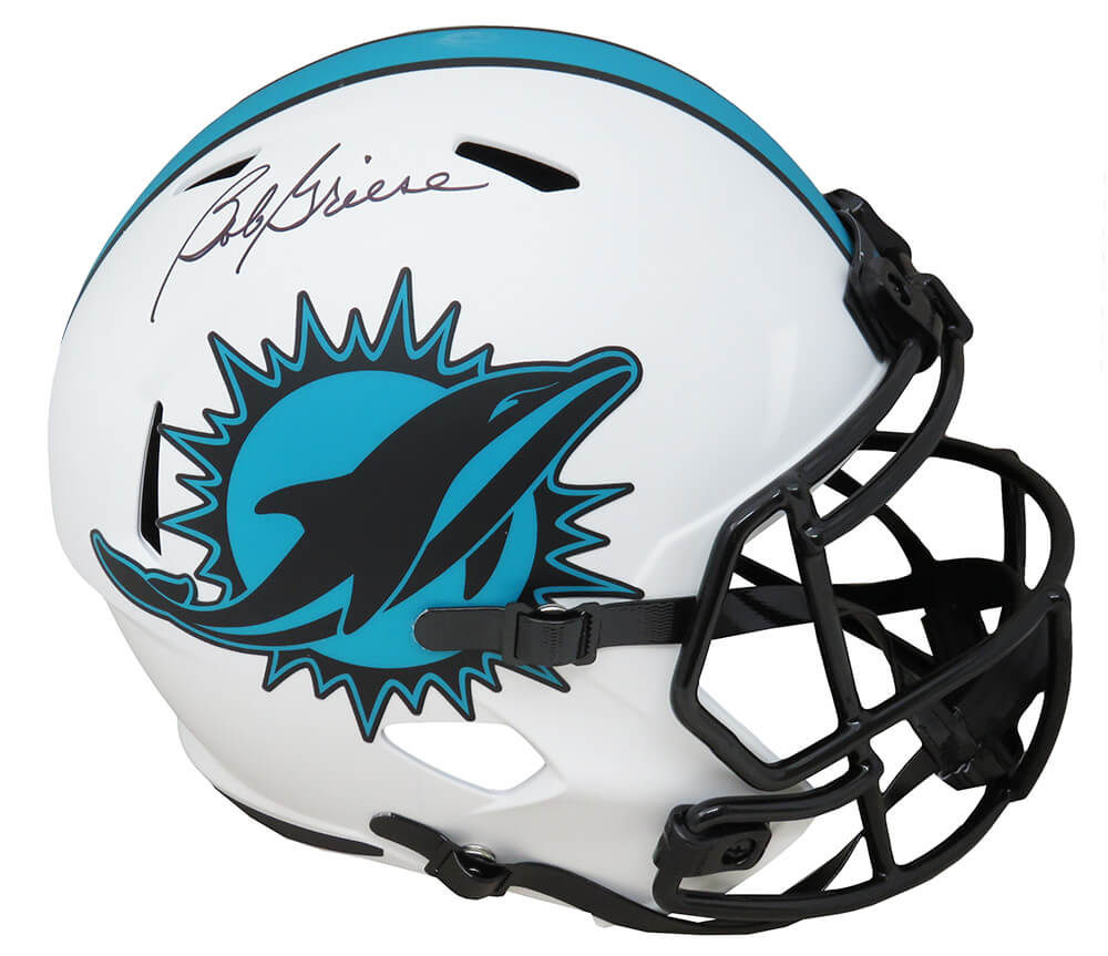 Miami Dolphins Mini Replica Football Helmet Signed by Bob Griese