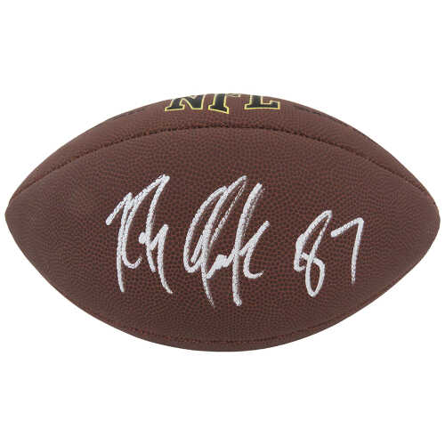 Rob Gronkowski Signed Wilson Super Grip Full Size NFL Football