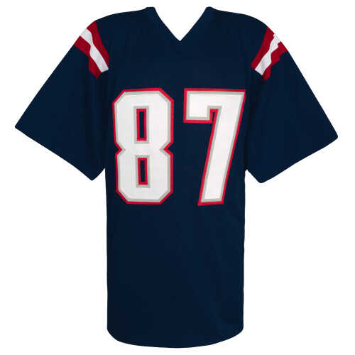 Rob Gronkowski Signed Navy Custom Football Jersey - (PSA) - Image 3