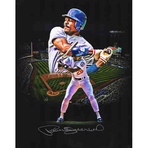 Pedro Guerrero Signed Dodgers Multi Image Spotlight 8x10 Photo