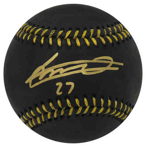 Vladimir Guerrero Jr Signed Rawlings Black MLB Baseball