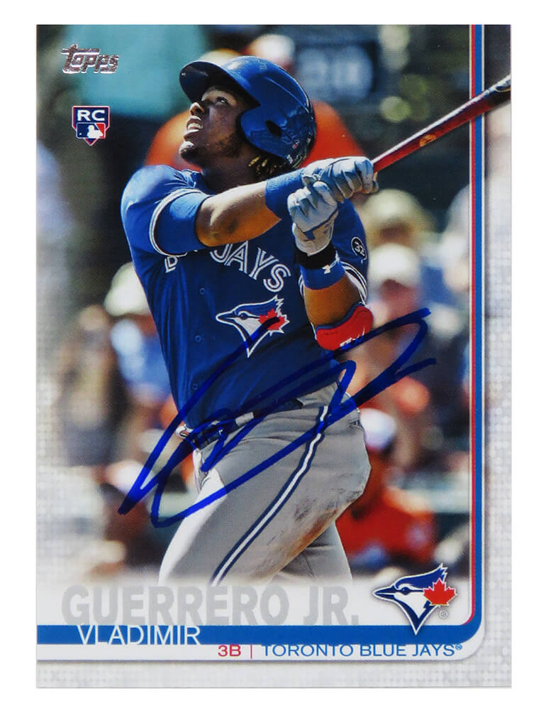 Vladimir Guerrero Jr Autographed 2019 Topps Series 2 RC Card (No